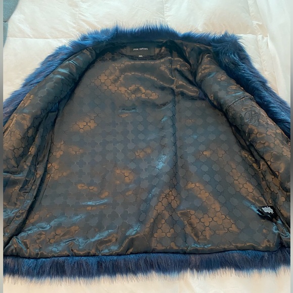 Pink Tartan Faux Fur Vest - Picture 3 of 3